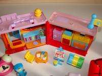   Clues 23pc lot toys figures radio school house notebook puzzle  
