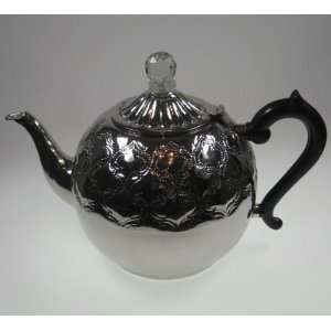  Lisbeth Dahl Tea Pot with Silver Pattern