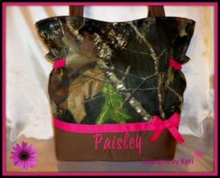 Designs by Keri Boutique Mossy Oak Camo Diaper bag  