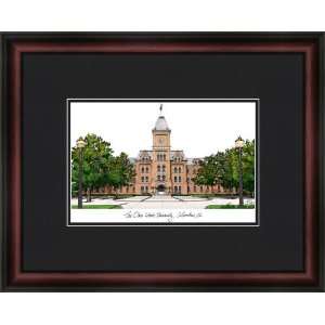 Ohio State University Campus Lithograph Print  Sports 