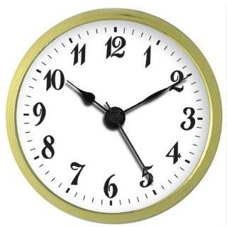    3 1/2 Quartz Clock Inserts  White Roman Dial