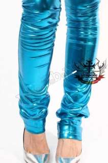 RTBU AQUA BABY TEAL CRYSTAL BLUE water metallic LEGGING  