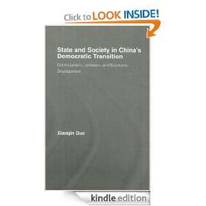 State and Society in Chinas Democratic Transition (East Asia Series 