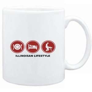  Mug White  Illinoisan LIFESTYLE  Usa States