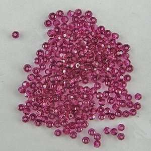  24 2mm Swarovski crystal round 5000 Fuchsia beads: Home 
