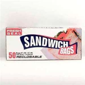 Fresh Seal Sandwich Bags Resealable Case Pack 24