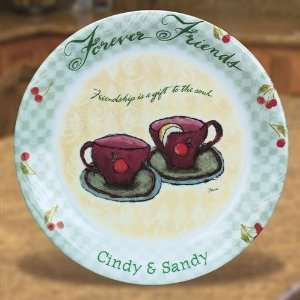  Personalized Forever Friends Plate