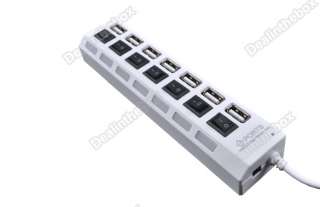   Port USB 2.0 High Speed HUB ON/OFF Sharing Switch For Laptop PC  