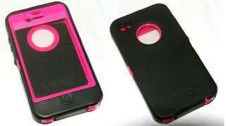 iPhone 4 Otterbox Defender Fuschia, Hot Pink, Black case 660543006343 