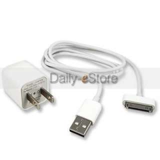 6FT USB Cable+AC Wall+Car Charger For iPhone 3GS 4G 3G  