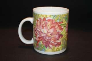 Teresa Starkweather CHALEUR Flowers Pink/Green MUG CUP  