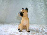 Vintage Boxer Dog Figurine Stamped Japan Collectible  