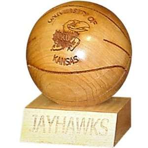  Grid Works Kansas Engraved Wood Basketball Sports 