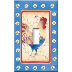   Switch Plate Cover Art Jardinere Rooster Farm Animal S: Home & Kitchen