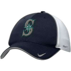  Nike Seattle Mariners Navy Blue Mesh Practice Hat: Sports 