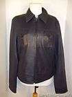 New Joes Jeans Navy Lamb Leather Jacket size L Large NWT