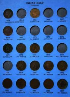 GREAT Indian Cent Collection with 45 COINS incl 1857,58ll,58sl,61,1876 