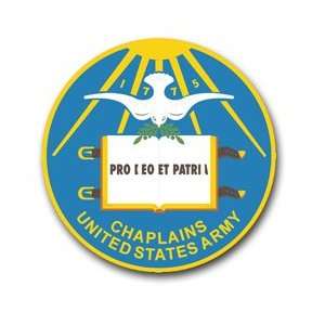  United States Army Chaplain Insignia Decal Sticker 3.8 