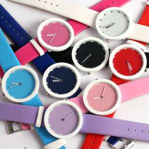 Candy Color Colorful Jelly Sports Quartz Fashion Unisex Wrist Watch 