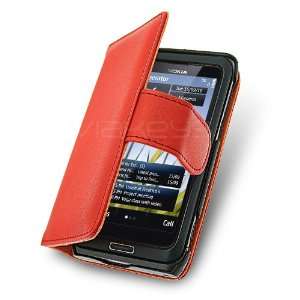    Celicious Red Executive Wallet Case for Nokia E7 + SP Electronics
