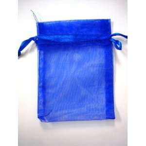 144 Organza Drawstring Pouches Gift Bags Royal Blue 3x4, 144 for $17 