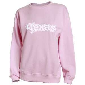   Youth Girls Pink Bubble Letter Crew Sweatshirt