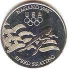 1998 NAGANO Winter Olympic Bobsled Medal General Mills  