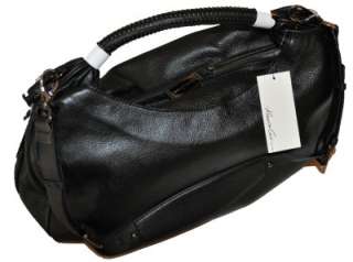   KENNETH COLE NEW YORK Handbag Purse NO SLOUCH HOBO Black Leather $299