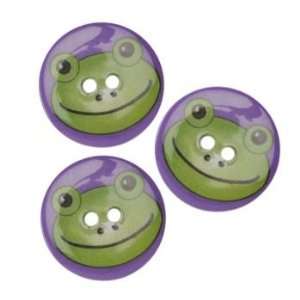  Novelty Button 1 Critter Frog Multi By The Package Arts 