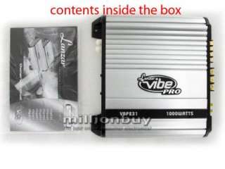 Lanzar VBP231 Vibe Pro Series 1000 Watts 2 Channel Car Amplifier