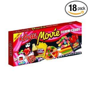 frutti Movie Box Gummi Candy, 2.7 Ounce (Pack of 18)  