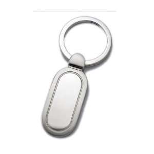   Two Tone Oblong Key Ring   Free Personal Engraving
