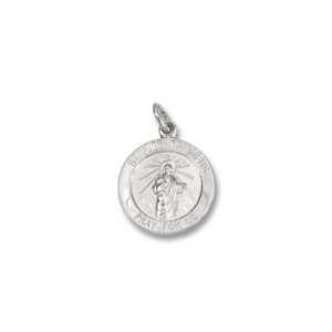  Saint Jude Sterling Silver Medal 5/8 inch Jewelry
