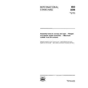 ISO 22361991, Assembly tools for screws and nuts   Forged and tubular 