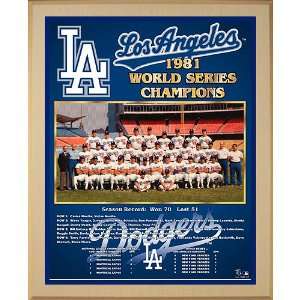 Healy Los Angeles Dodgers 1981 World Series Team Picture Plaque 