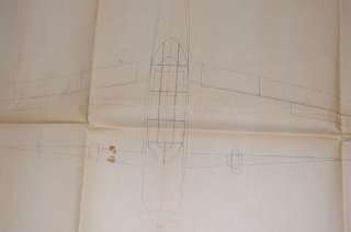 1940 AIRPLANE BLUEPRINTS PLANS Howard DGA 125 Trainer Aircraft 