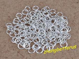 1000 Pcs silver plated split Open Jump Rings findings connectors 4 mm 