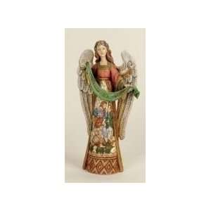  Angel Figurine   with Shepherd Scene in Skirt   13 inches 