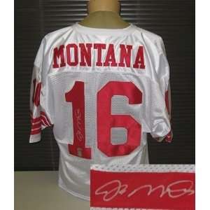 Joe Montana Autographed/Hand Signed White San Francisco 49ers Jersey 