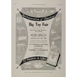 1926 Ad Toy Corporation of America Furniture Appleton   Original Print 