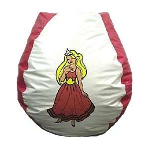  Princess Vinyl Bean Bag Chair: Home & Kitchen