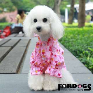 features style doggie clothes puppy fasion royal princess pink shirt 