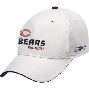  Mens Chicago Bears White Pre Season Coaches Adjustable Cap 