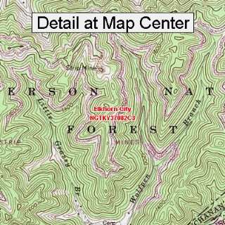   Map   Elkhorn City, Kentucky (Folded/Waterproof)