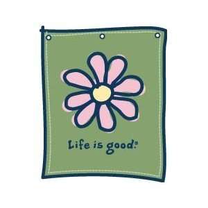  LIFE IS GOOD DAISY DISPLAY BANNER   O/S   GREEN Sports 
