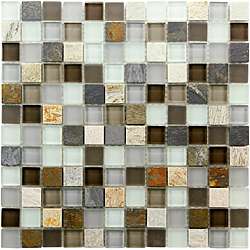   Glass/Stone Mosaic Tile (Pack of 10) 11.75 x 11.75 in.  Overstock