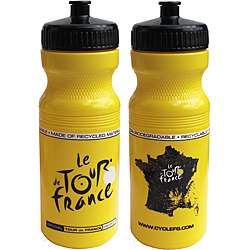 Tour De France Tour De Jour Series 24 oz Yellow Cycling Bottle 