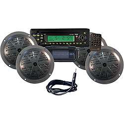 Pyle KTMR14SP Waterproof Marine 4 speaker CD/MP3 Player Stereo System