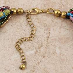 Multi strand Rainbow Bead Necklace (India)  Overstock