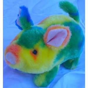  8 Plush Walking Rainbow Piggy Pig Doll Toy: Toys & Games